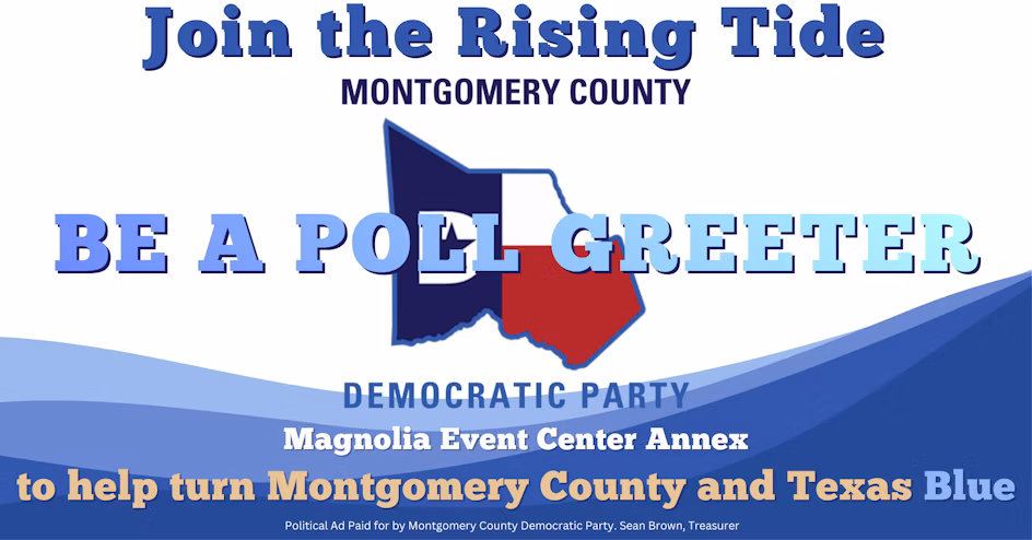 Poll Greeter Magnolia East - Early Voting - Magnolia Event Center Annex ...