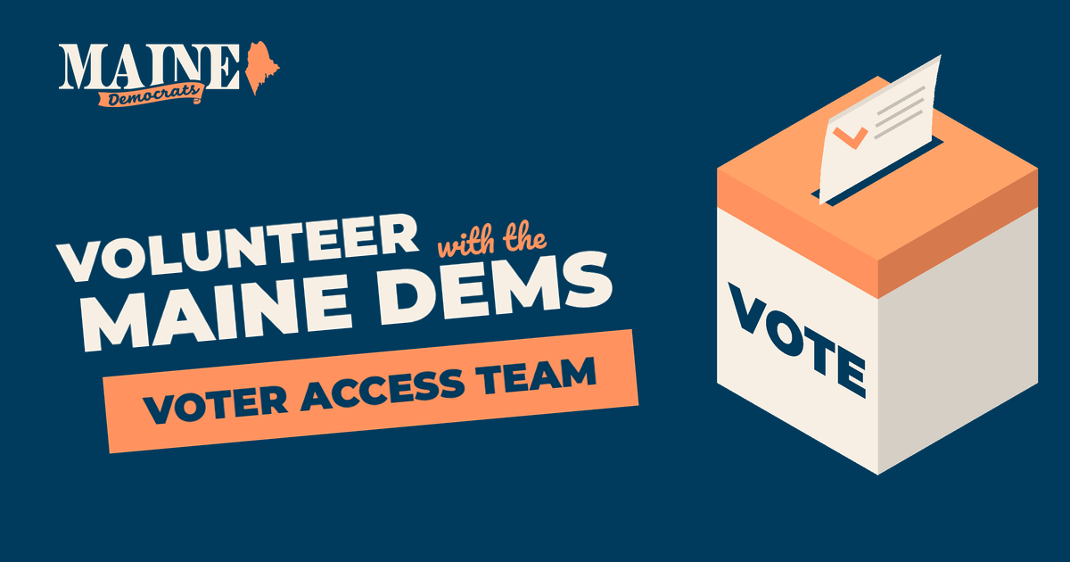Maine Dems Voter Access 2026 Volunteer Interest Group image
