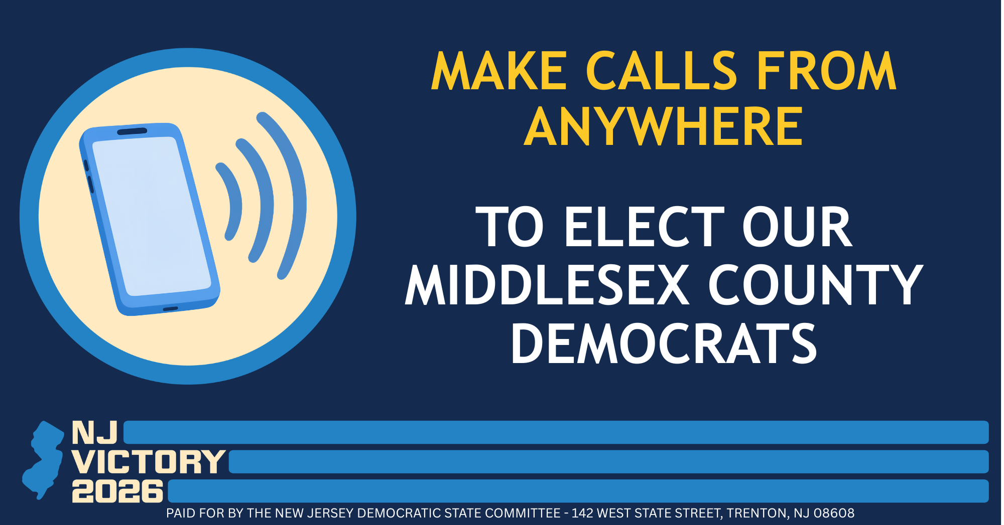 Phone Bank in Middlesex County for New Jersey Democrats image