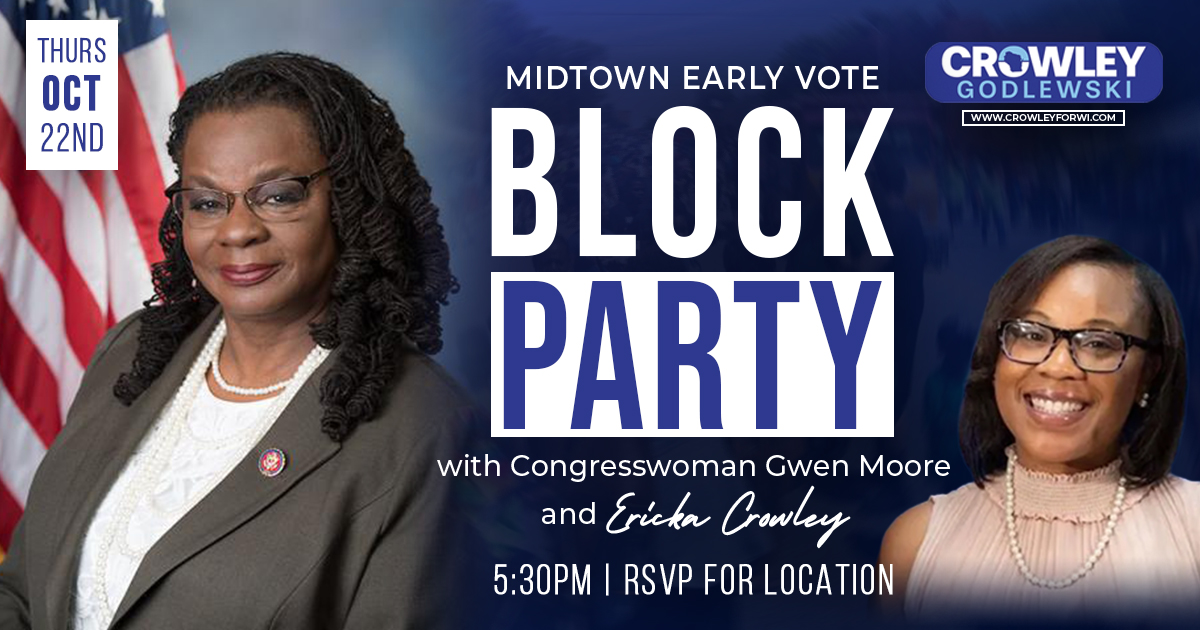 Midtown Early Vote Block Party with Congresswoman Gwen Moore image