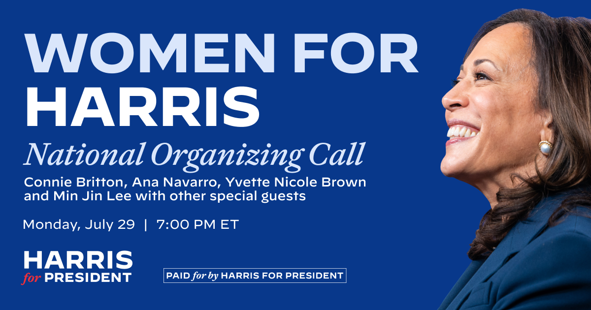 UPDATED: Women for Harris National Organizing Call organized by The Democratic National Committee