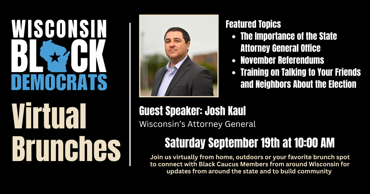 Wisconsin Black Democrats Virtual Brunches image