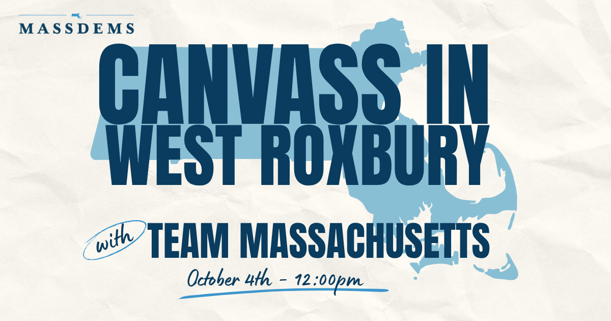 Canvass with Team Massachusetts in West Roxbury! image