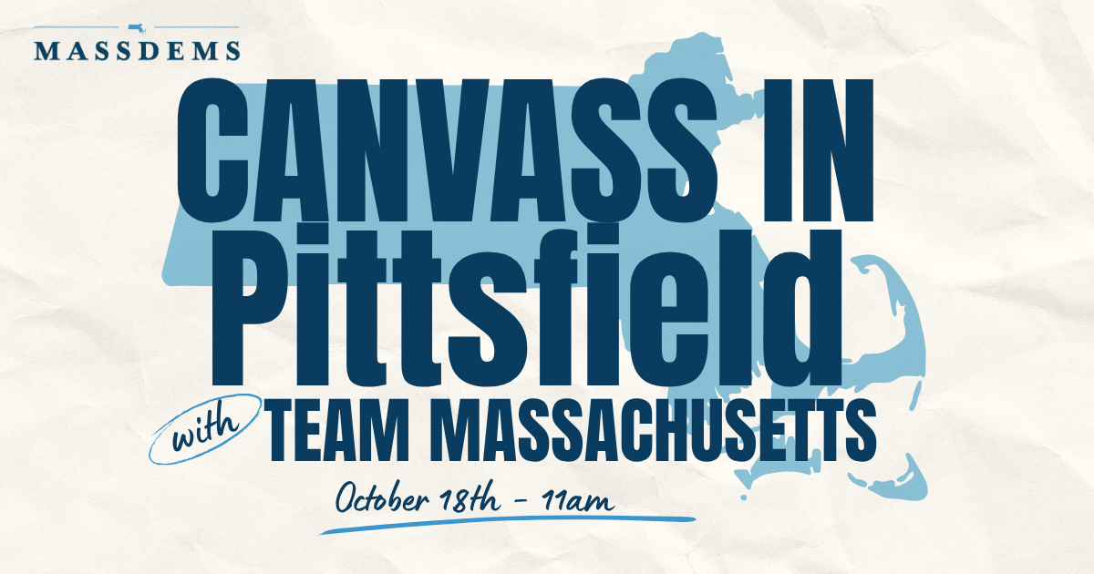 Canvass with Team Massachusetts in Pittsfield! image