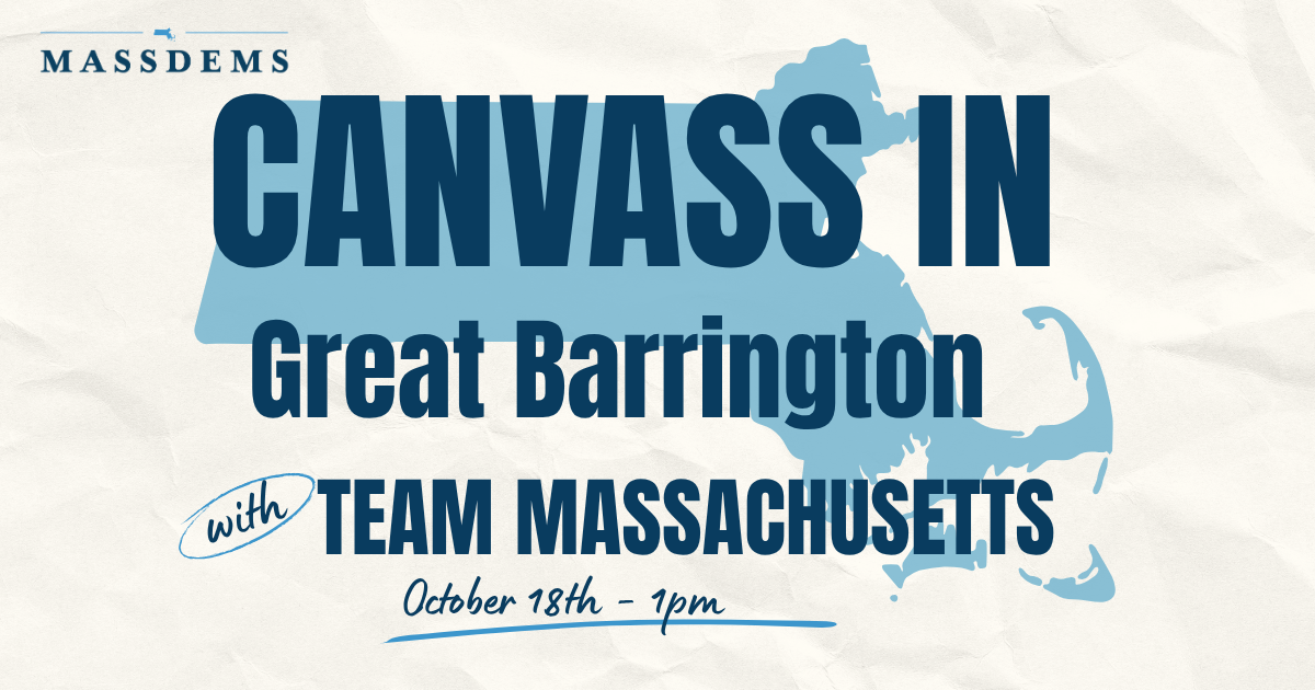 Canvass with Team Massachusetts in Great Barrington! image