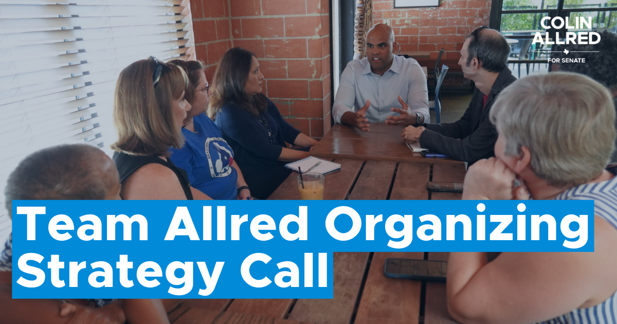 Team Allred Digital Organizing Strategy Call