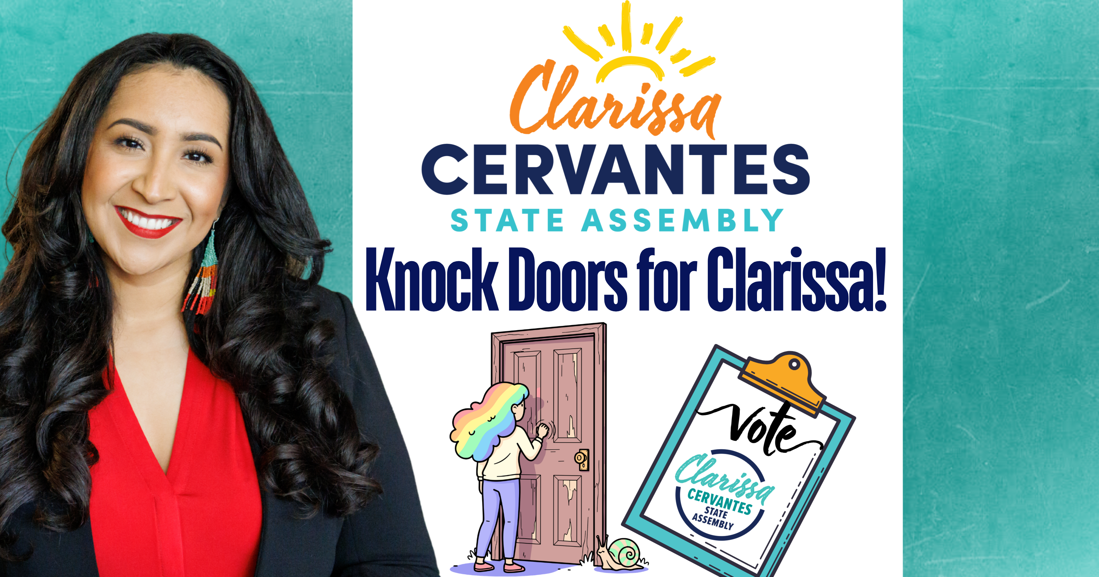 Knock on Doors for Clarissa Cervantes for Assembly! image