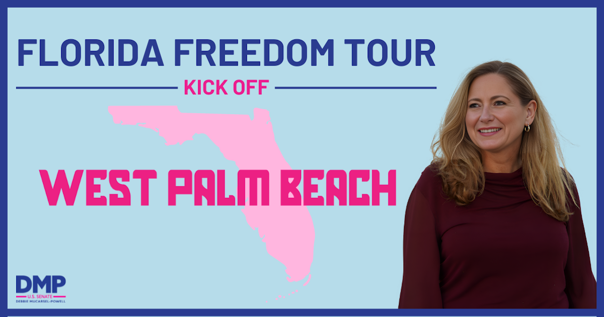 Florida Freedom Tour Kick-Off in West Palm Beach · Debbie for Florida