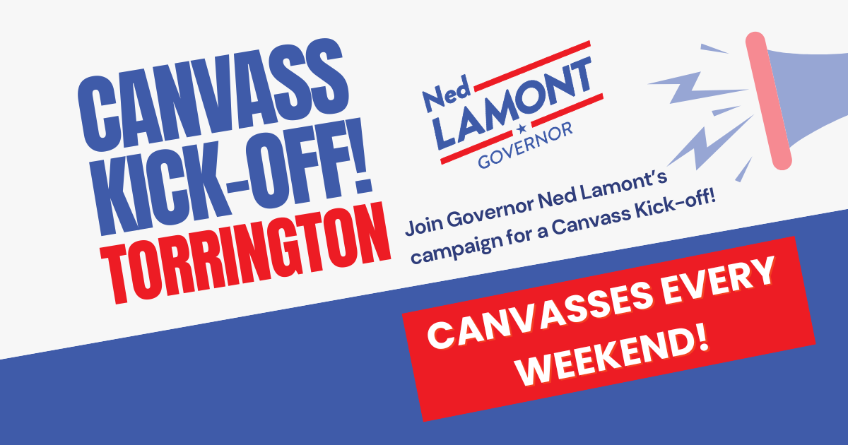 Ned for CT Canvass Kick-off - Torrington! image