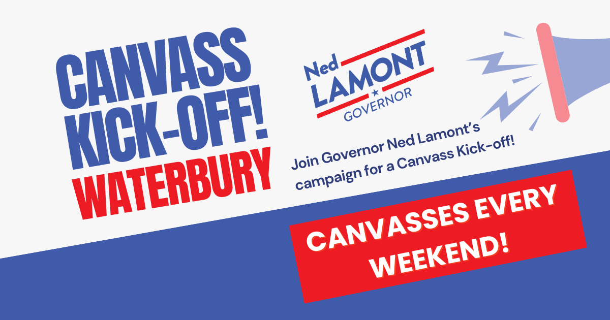 Ned for CT Canvass Kick-off - Waterbury! image