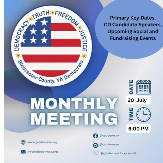 Gloucester Democrats Monthly Meeting image