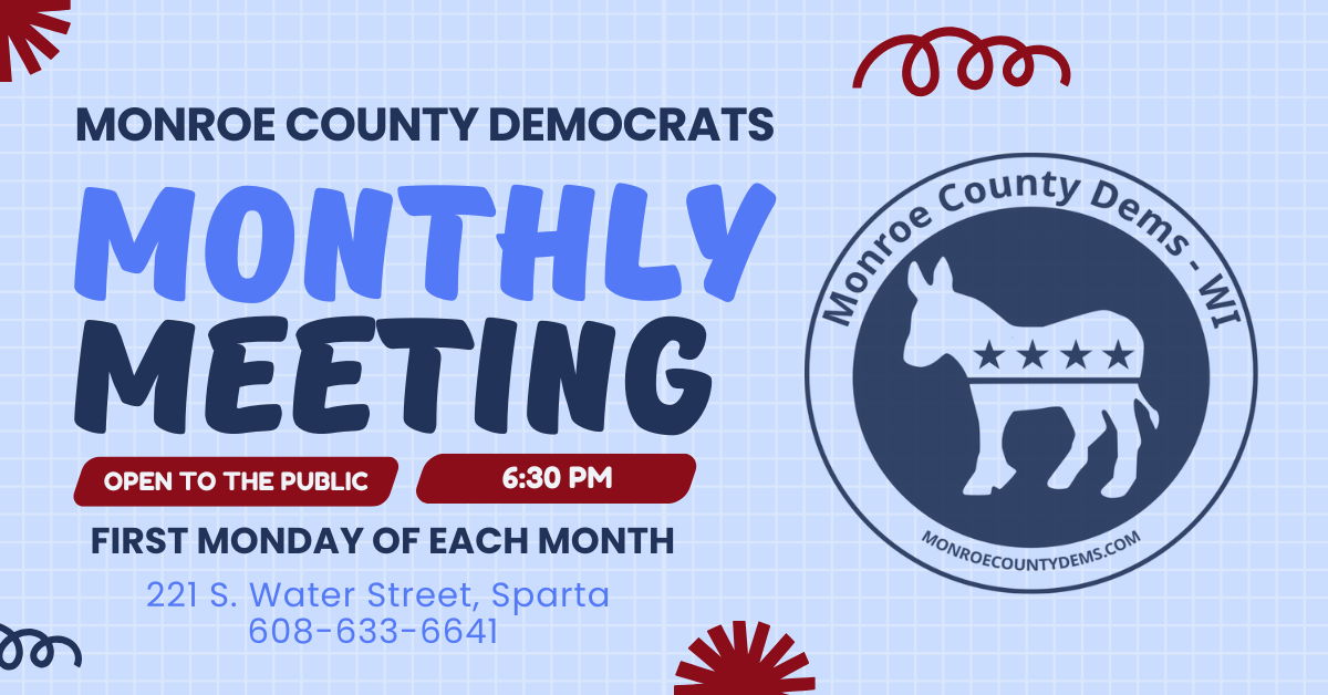 Monroe County Democrats Monthly Meeting image