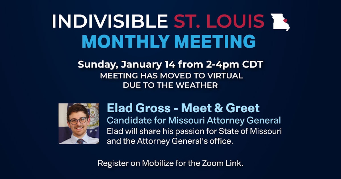 Indivisible St. Louis January Meeting · Indivisible St Louis