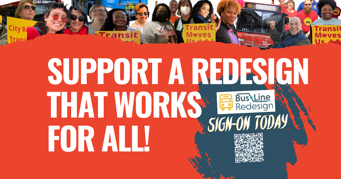 We Want a Bus Line Redesign that Benefits All! · The Yes She Can campaign