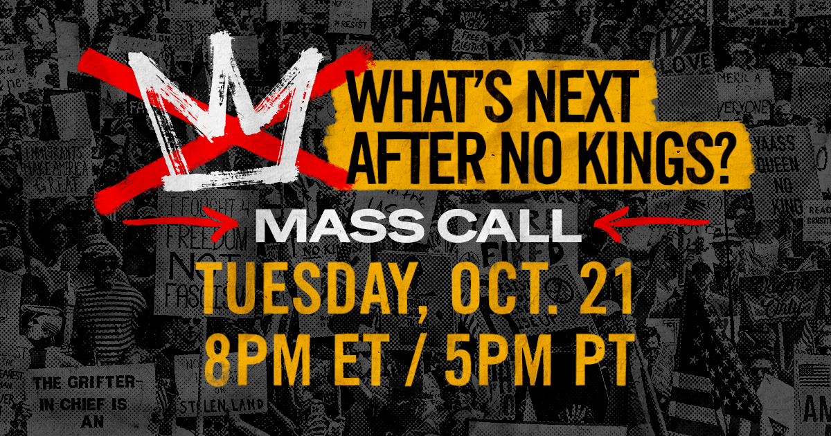 Mass Call: What's Next After No Kings? organized by No Kings