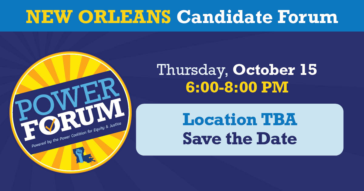 Fall Candidate Forum New Orleans