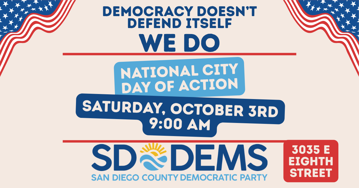 National City Day of Action: Get out the Vote for Democrats! image
