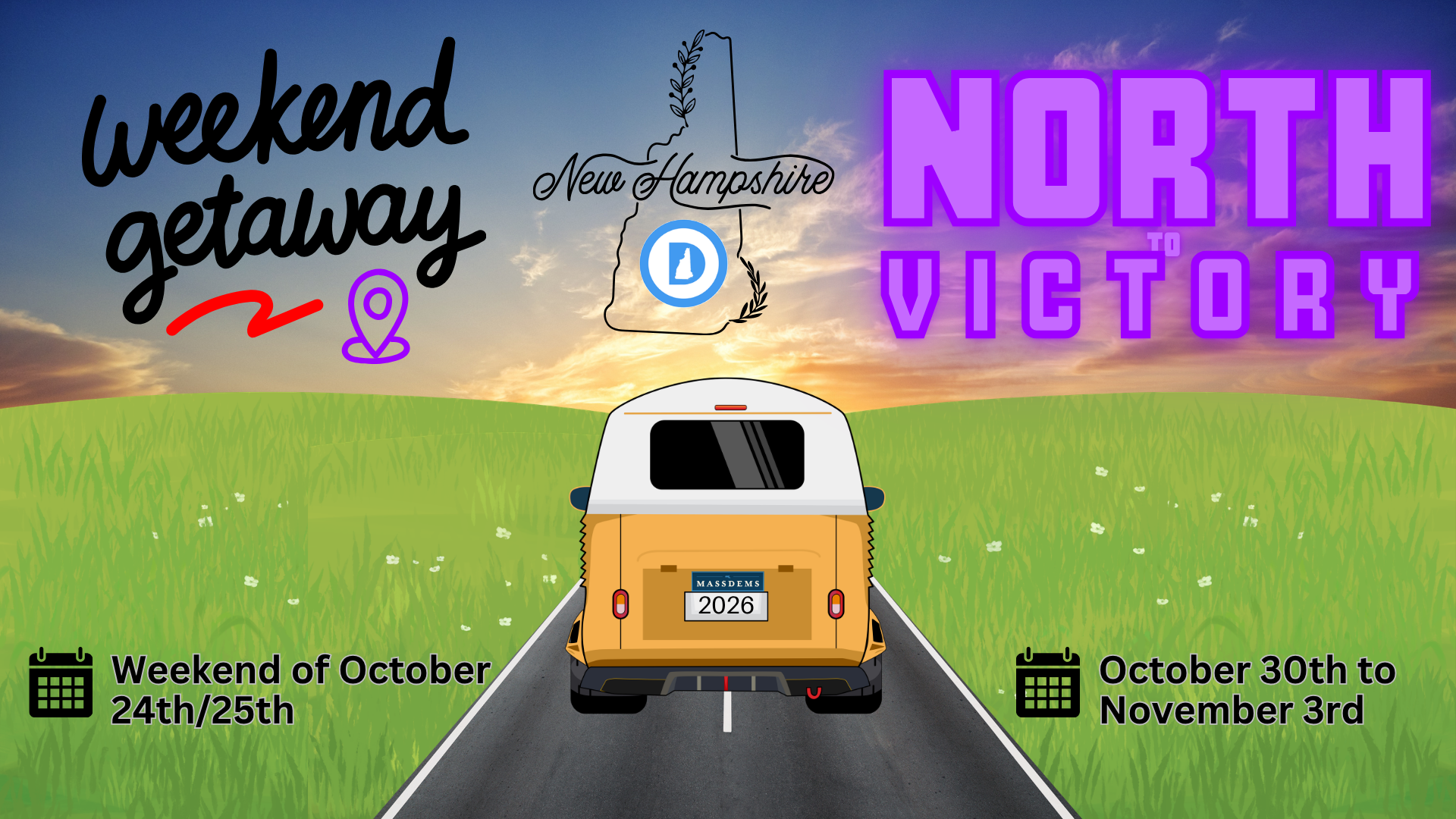GOTV Weekend getaway to New Hampshire image