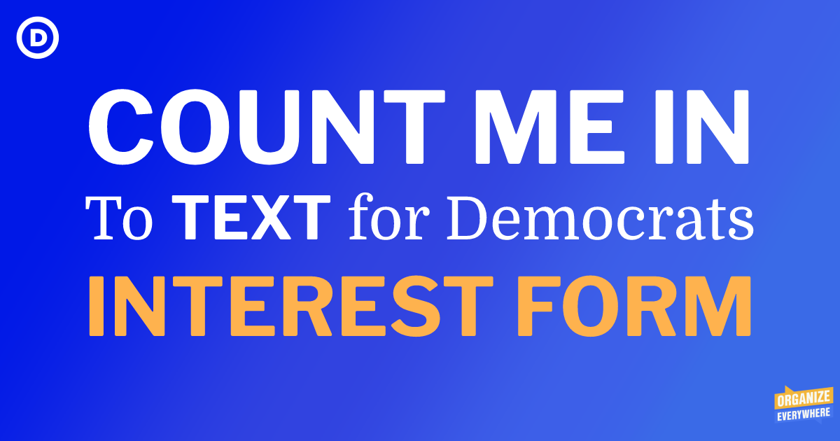 Count Me In! DNC Text Team 2024 image