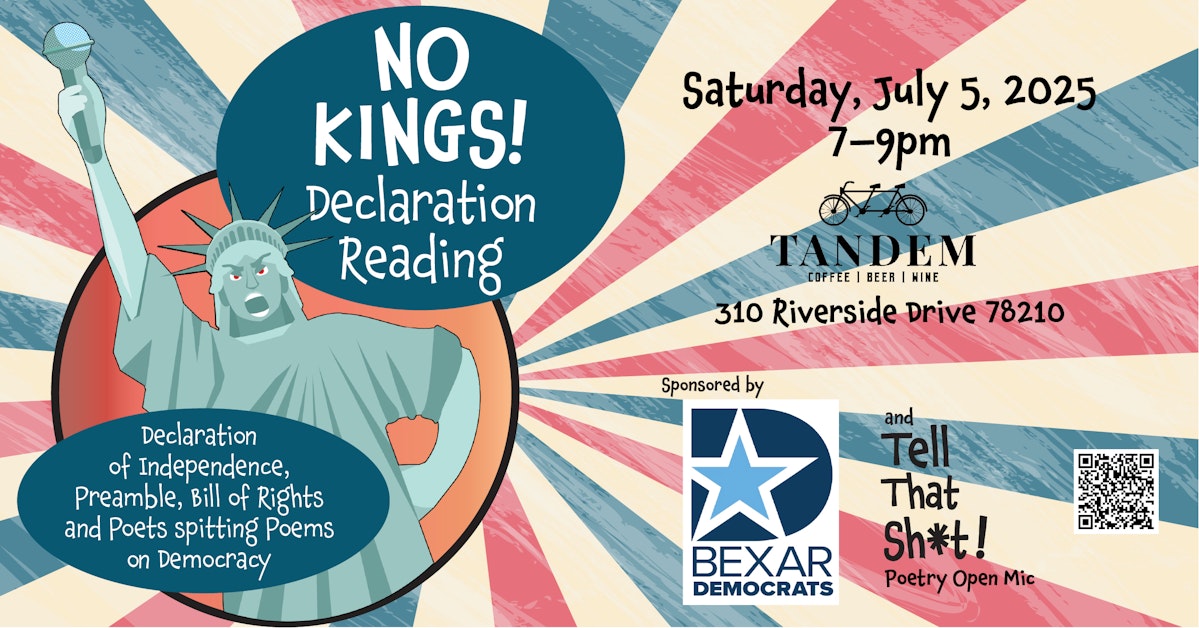 No Kings Declaration Reading · Bexar County Democrats