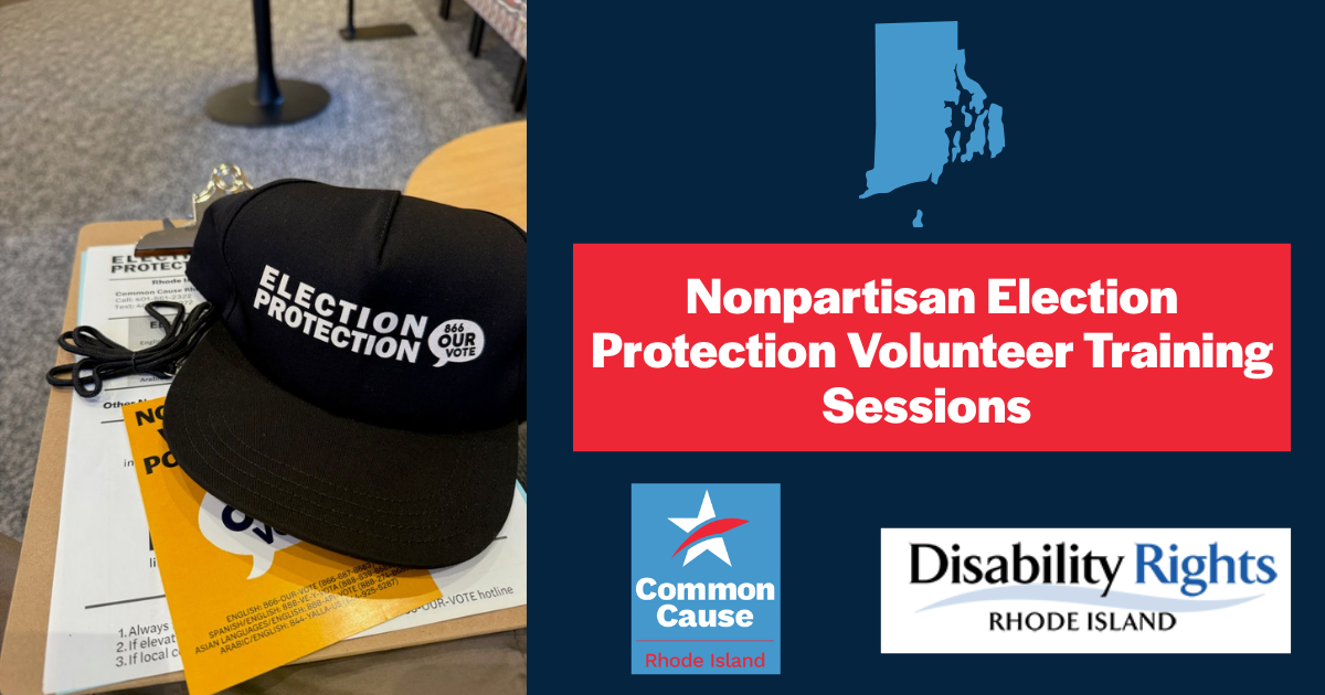 RHODE ISLAND Nonpartisan Election Protection Volunteer Training ...