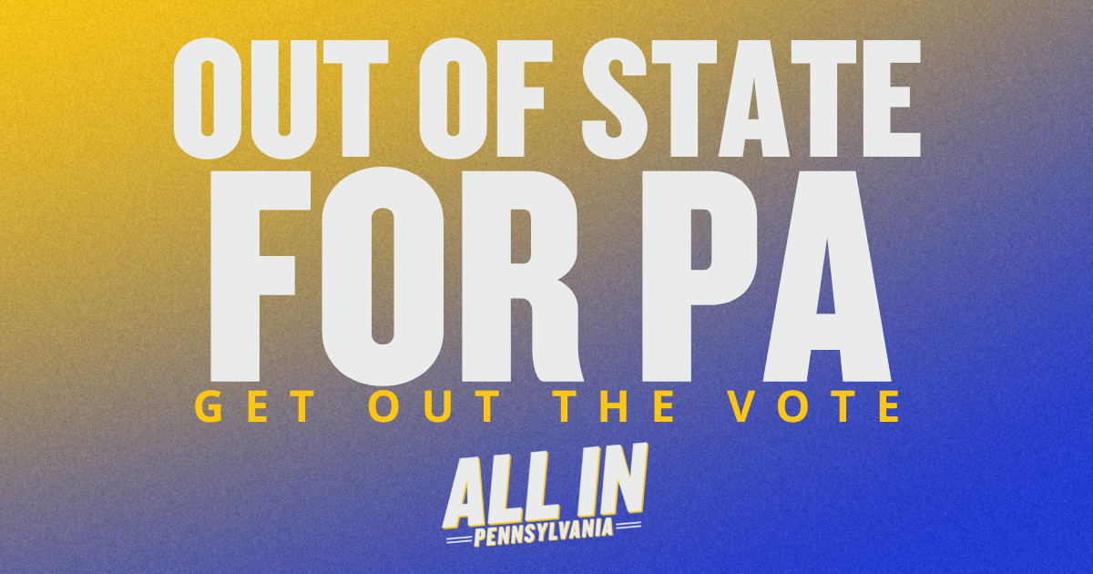 Live Out of State? Want to help elect Dems in Pennsylvania? Travel To PA To Knock Doors! organized by All In PA 2022