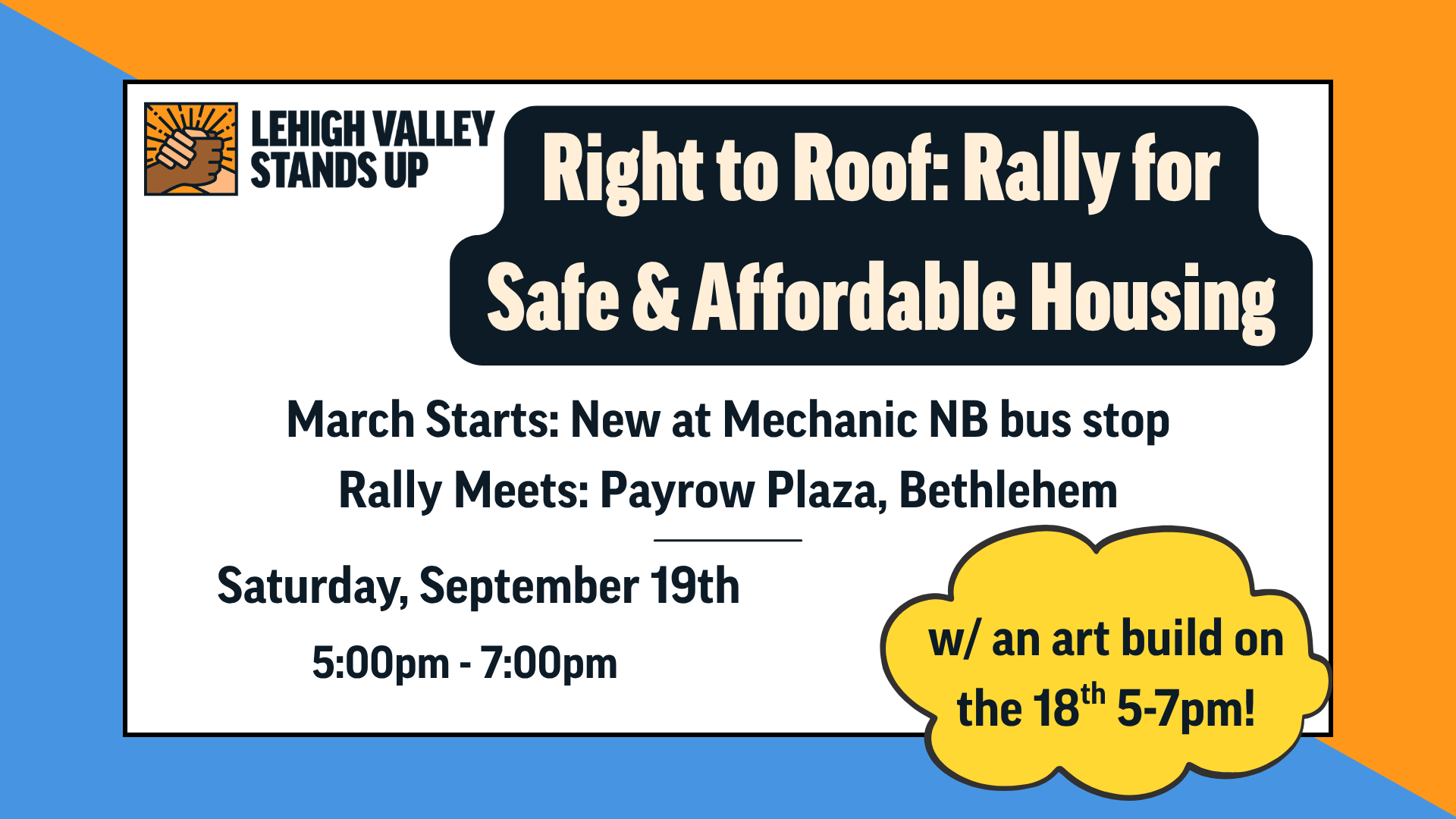 Right to Roof: Rally for Safe and Affordable Housing | Lehigh Valley Stands Up