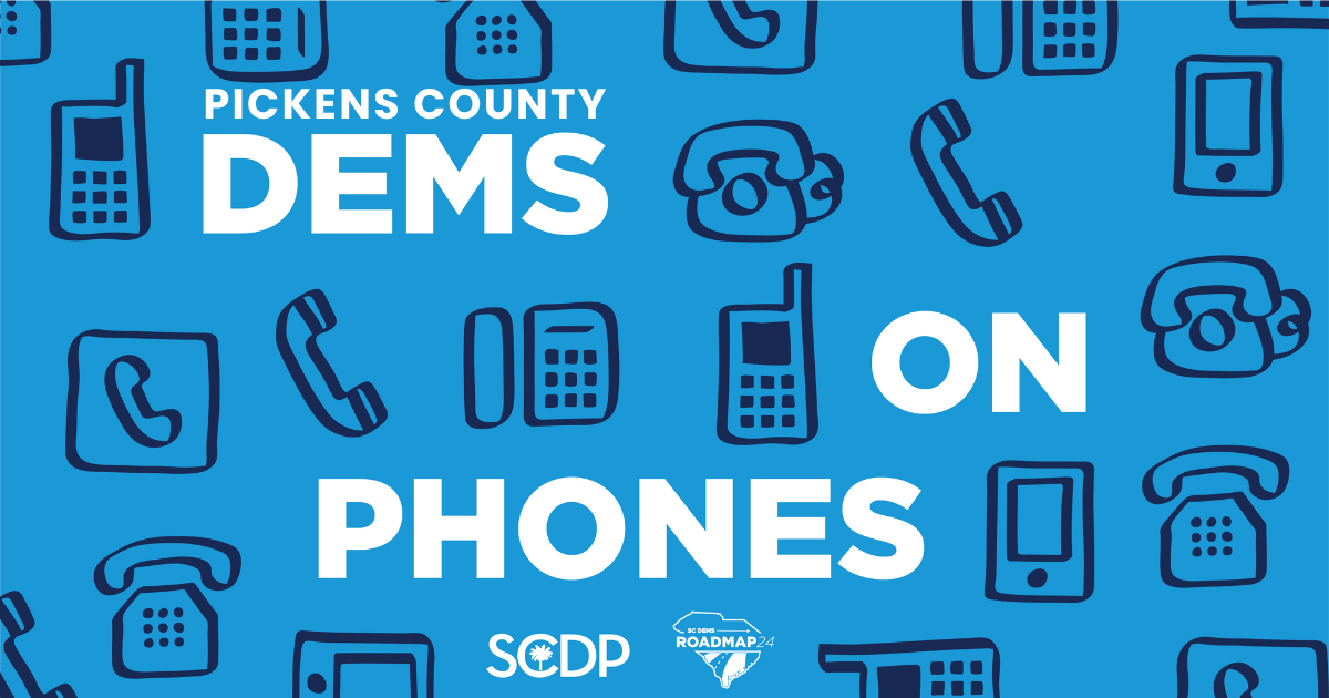 Dems on Phones- Pickens County image