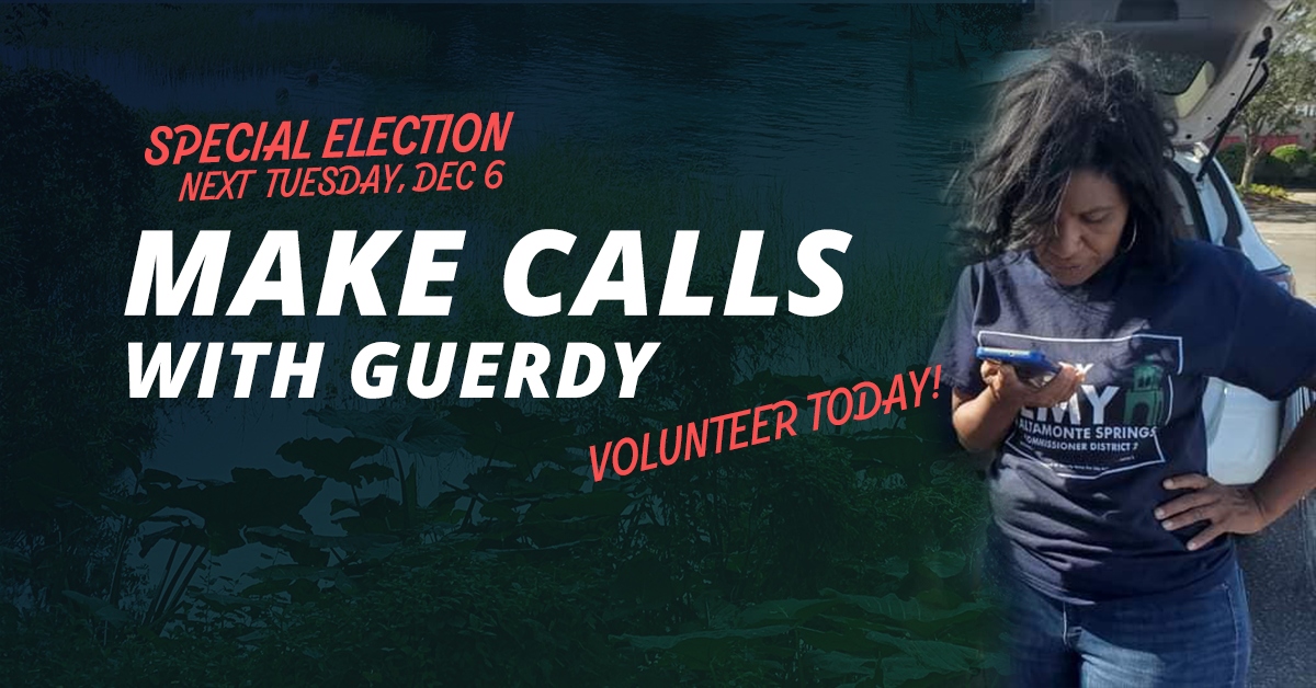 Make Calls for Altamonte Springs Runoff Election Dec. 6th · Mobilize
