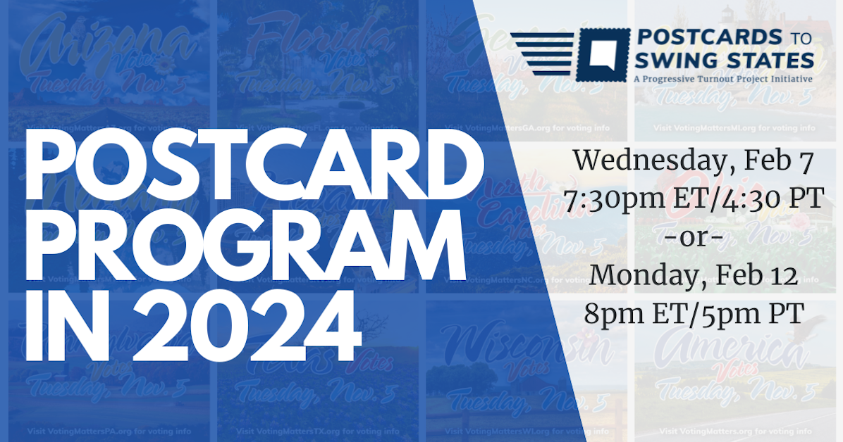 Postcards To Swing States 2024 Dates - Adel Loella