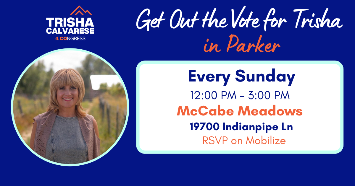 Get Out the Vote for Trisha in Parker image