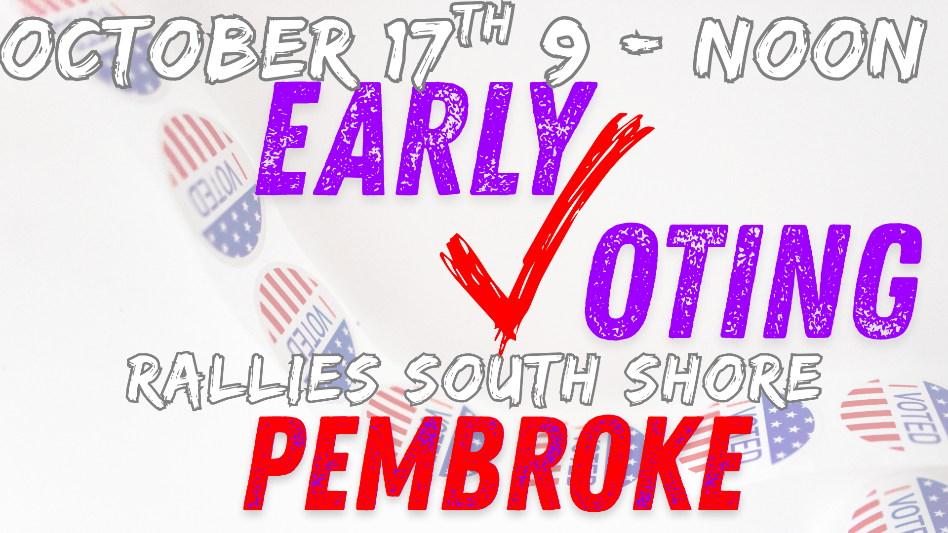 Early voting rally in Pembroke image