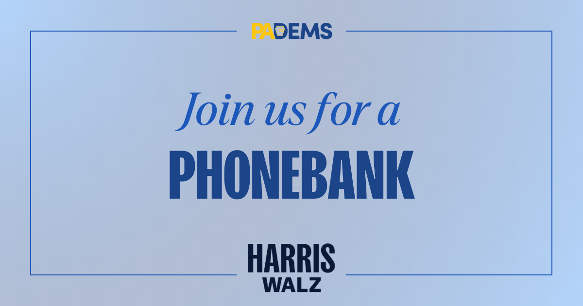 Join us to virtually phone bank to talk to voters about electing Democrats down-ballot!