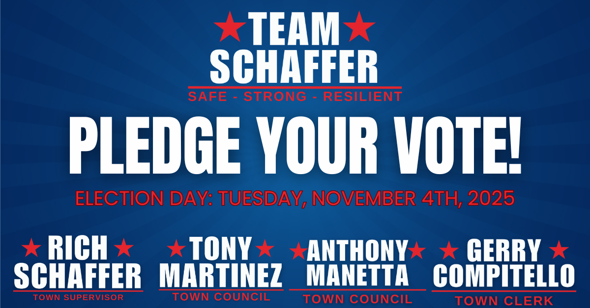 PLEDGE YOUR VOTE for TEAM SCHAFFER! · Suffolk County Democratic Committee