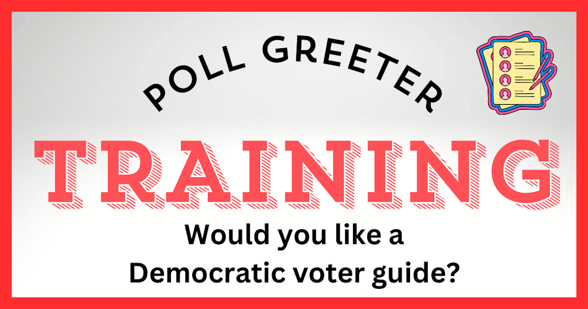 Greeter Training Poll Greeter Training · Roanoke County Democratic Committee