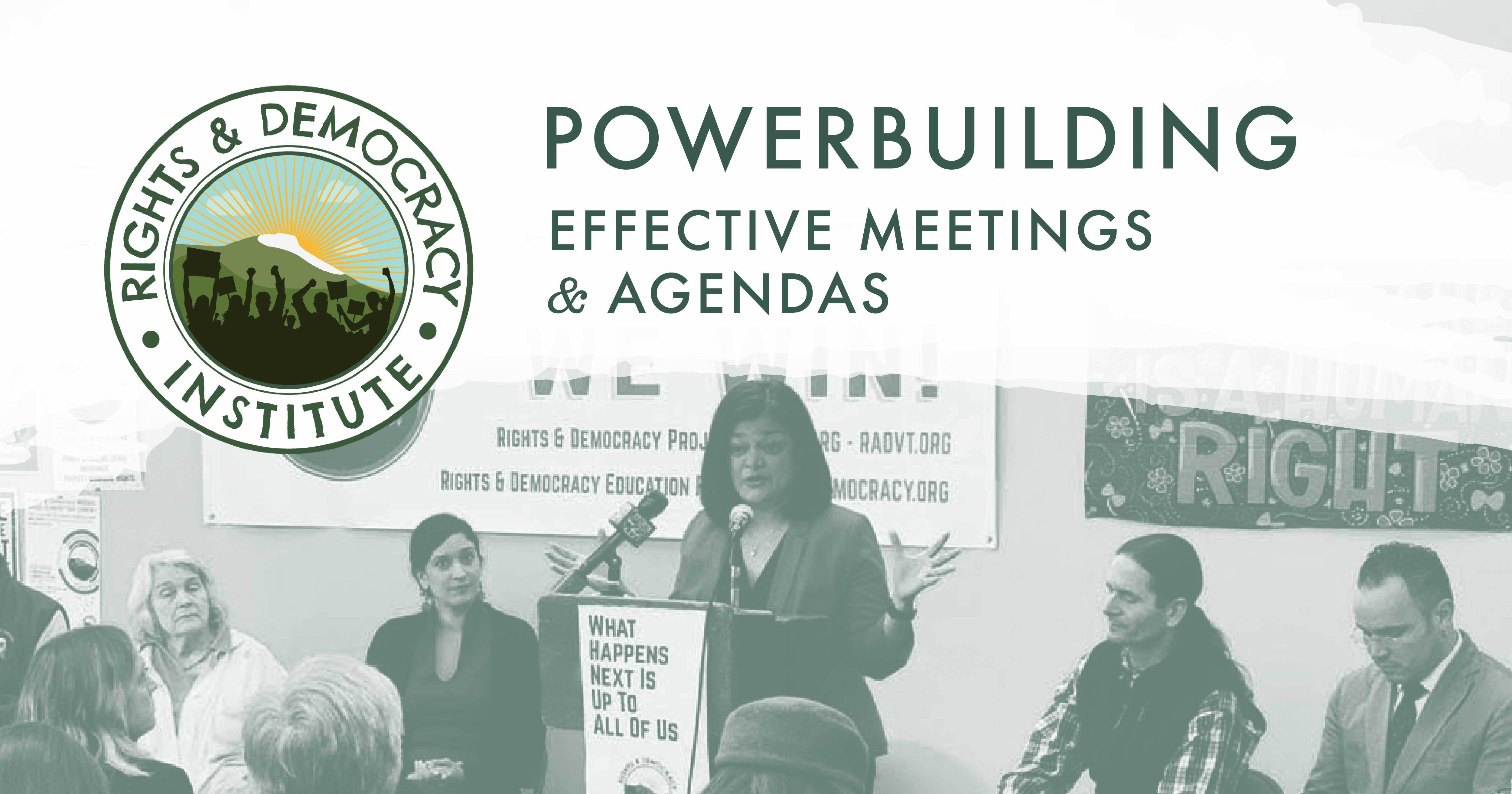 Powerbuilders Training: Effective Meetings & Agendas organized by Rights & Democracy