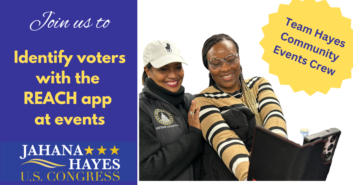 Join the Team Hayes Events Crew to REACH Voters image