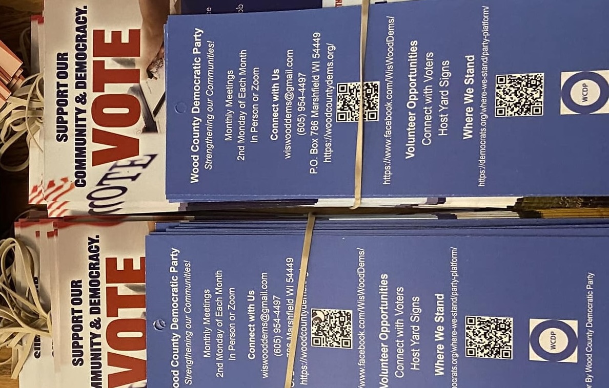 Marshfield Canvassing with Wood County Democrats ! image