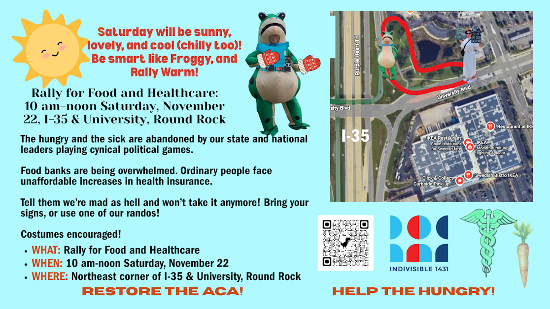 Indivisible 1431 Rally for Food and Healthcare · Indivisible 1431