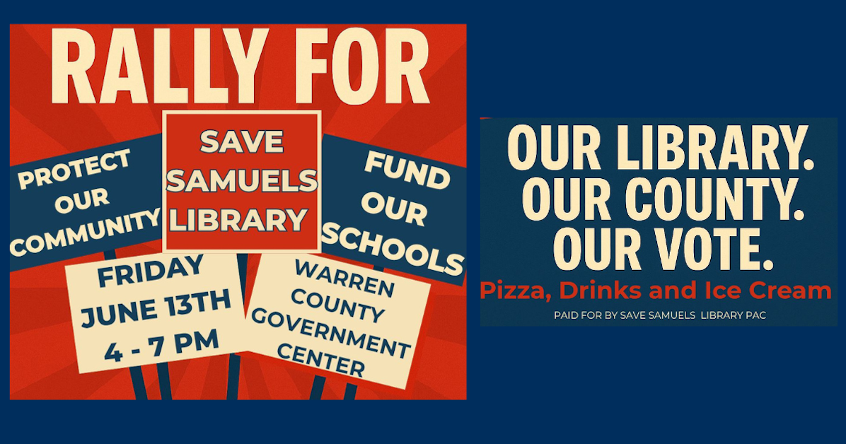 Rally For Our Library, Our County, Our Vote · Mobilize