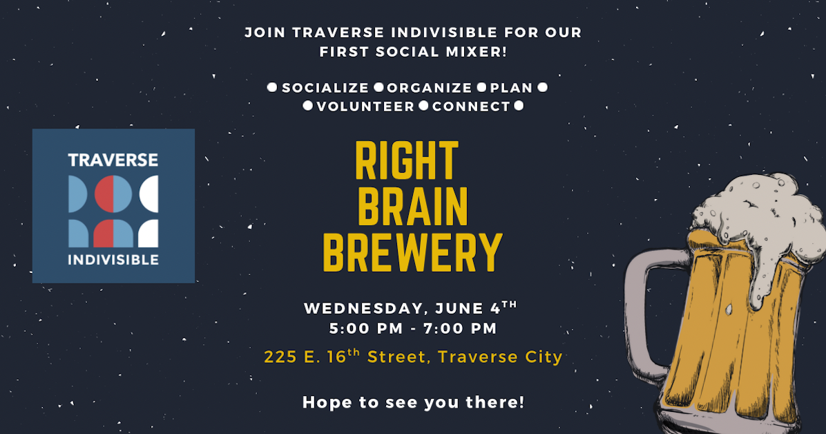 Right Brain Brewery Social Hour · Traverse Indivisible