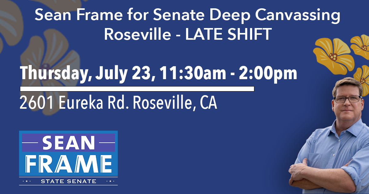 Sean Frame for Senate Thursday Canvass - 07.23.26 - LATE SHIFT image