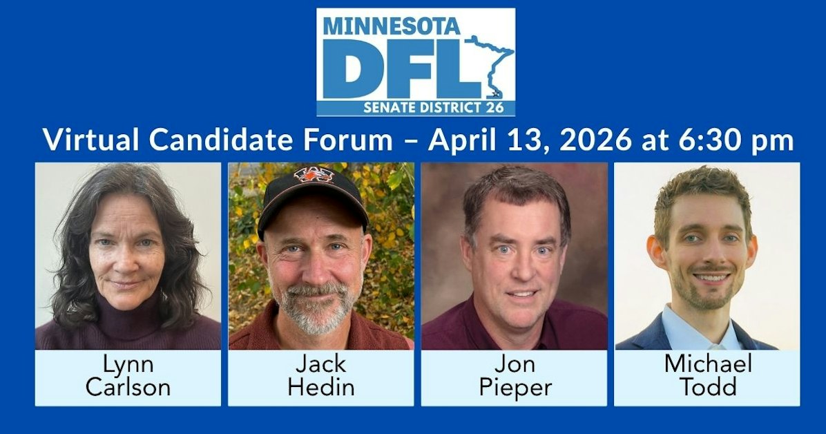 SD26 Candidate Forum (Virtual) · Minnesota DFL