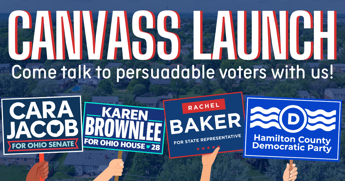 Rep Brownlee, Rep Baker, and Cara Jacob Canvass Launch!