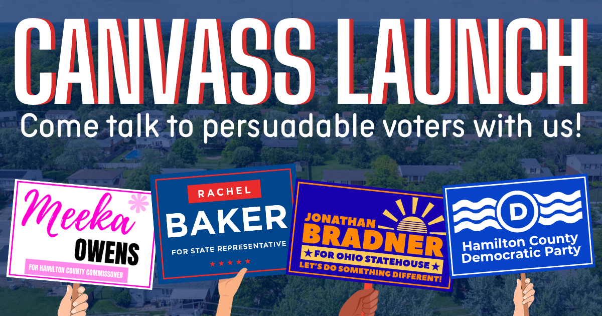 Rep. Rachel Baker, Jonathan Bradner, & Meeka Owens Canvass Launch!