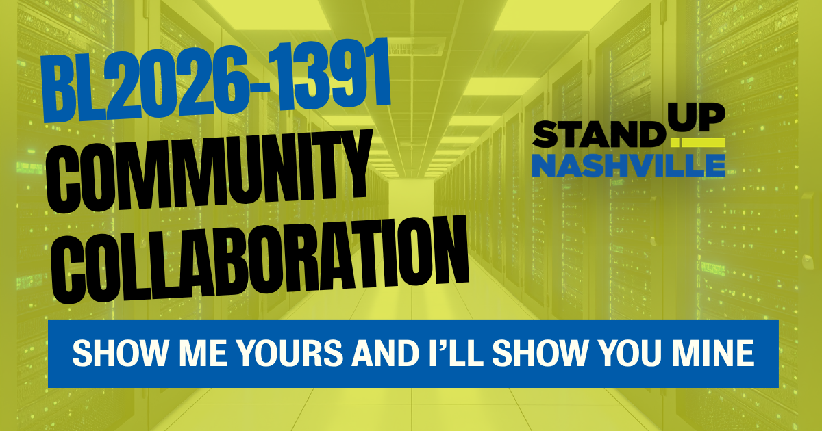 Community Collaboration: BL2026-1391 - Data Center Legislation