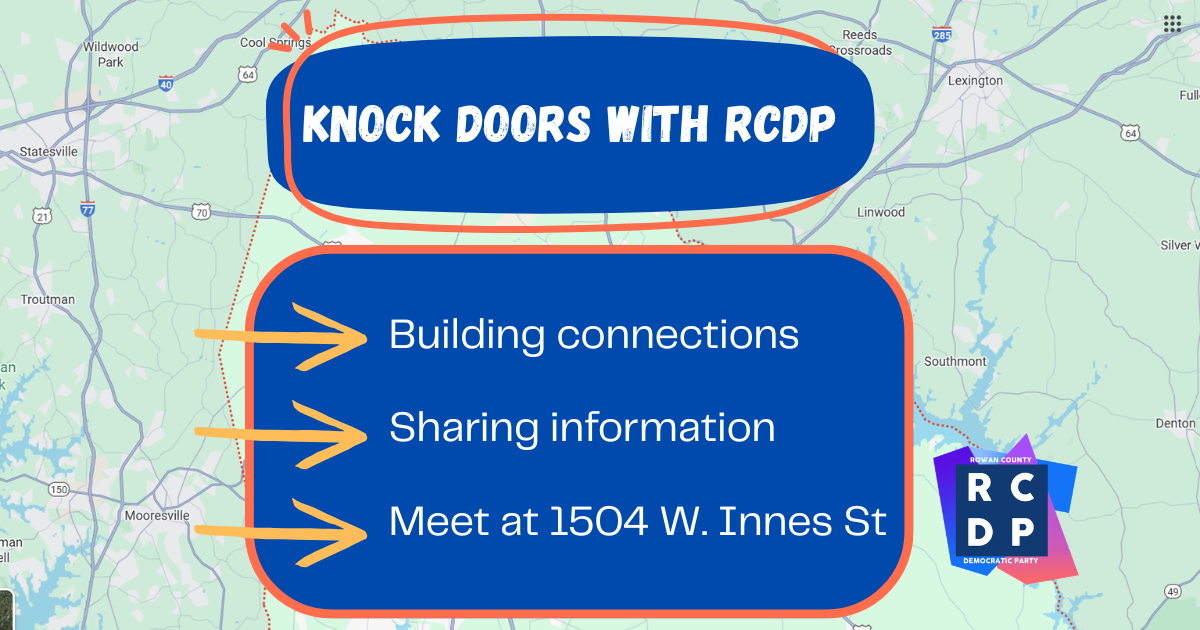 Knock Doors with RCDP · Johnston County Democratic Party