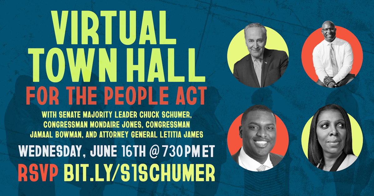 Virtual Town Hall w/ Majority Leader Chuck Schumer · New York Working ...