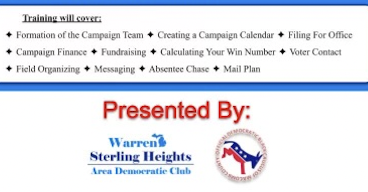 Advanced Campaign Training: Drafting & Implementing a Campaign Plan ...