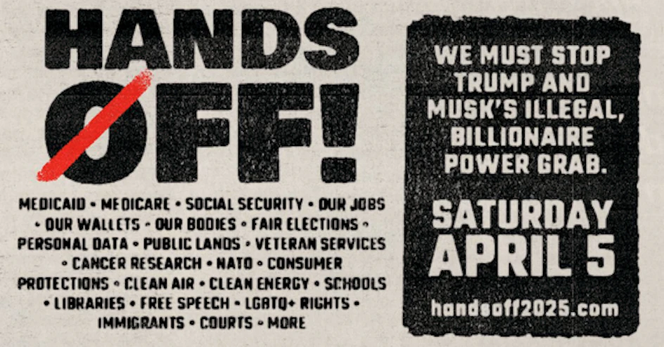 Hands Off! Northwest Michigan Fights Back! organized by Traverse Indivisible